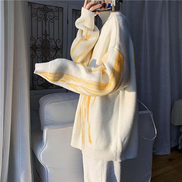 men's sweaters korean style sweater pullover casual loose fashion winter oversized long sleeve pull hiver clothing db60my, White;black
men's sweaters korean style sweater pullover casual loose fashion winter oversized long sleeve pull hiver clothing db60my, White;black
