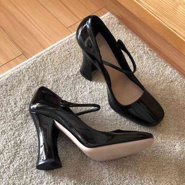 classic mary janes pumps brand patent leather thick high heels pumps women party dress ol shoes spring summer shoes pumps y220225, Black
classic mary janes pumps brand patent leather thick high heels pumps women party dress ol shoes spring summer shoes pumps y220225, Black