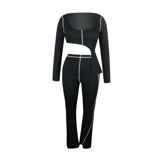 women's tracksuits fashion women long sleeve trouser suit solid color tight sports set v-neck high waist outfits, Gray
women's tracksuits fashion women long sleeve trouser suit solid color tight sports set v-neck high waist outfits, Gray
