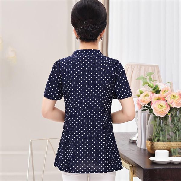 summer elegant polka dot printed women t shirt 5xl plus size mother clothes female short sleeve buttons v neck casual tee, White
summer elegant polka dot printed women t shirt 5xl plus size mother clothes female short sleeve buttons v neck casual tee, White
