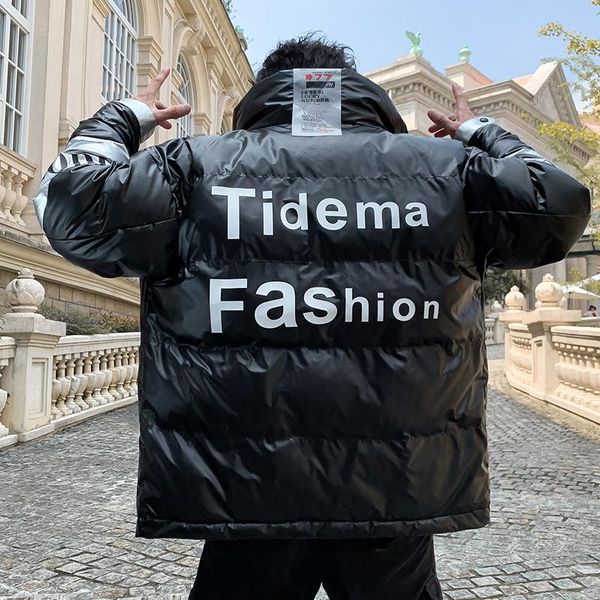 streetwear winter thick warm men fashion shiny silver yellow parkas jacket hoodie coat hip hop padded hooded cotton outwear, Black
streetwear winter thick warm men fashion shiny silver yellow parkas jacket hoodie coat hip hop padded hooded cotton outwear, Black