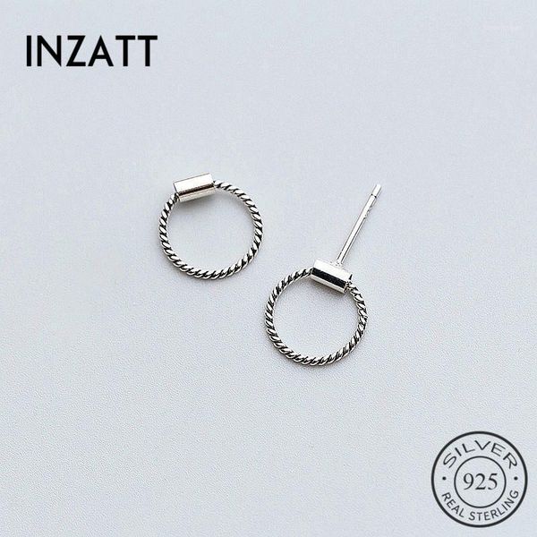 inzavintage real 925 sterling silver twist round stud earrings minimalist accessories gift for women party jewelry bijoux1, Golden;silver
inzavintage real 925 sterling silver twist round stud earrings minimalist accessories gift for women party jewelry bijoux1, Golden;silver