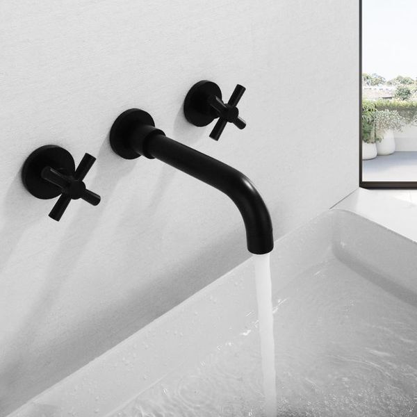 skowll contemporary dual handles matte black basin set in wall mounted bathroom faucet mixer
skowll contemporary dual handles matte black basin set in wall mounted bathroom faucet mixer
