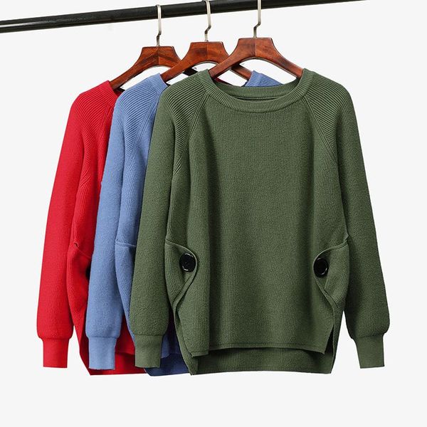 women's sweaters autumn winter irregular knitted sweater women 2021 casual o-neck button thick solid pullovers, White;black
women's sweaters autumn winter irregular knitted sweater women 2021 casual o-neck button thick solid pullovers, White;black