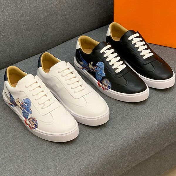 luxurys designers h white trend all-match board men falt sneakers leather korean casual shoes low sneaker mens trainers, Black 
luxurys designers h white trend all-match board men falt sneakers leather korean casual shoes low sneaker mens trainers, Black