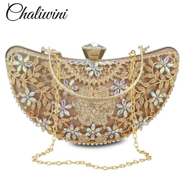bridal metal clutch floral women crystal gold evening bag wedding party handbags purse lady diamond rhinestone clutches y201224
bridal metal clutch floral women crystal gold evening bag wedding party handbags purse lady diamond rhinestone clutches y201224