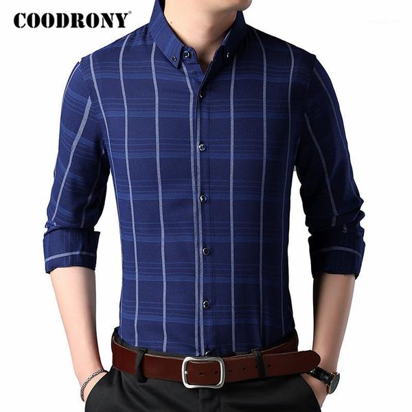 men's casual shirts coodrony shirt men spring autumn arrival fashion plaid business mens long sleeve chemise homme plus size c60621, White;black
men's casual shirts coodrony shirt men spring autumn arrival fashion plaid business mens long sleeve chemise homme plus size c60621, White;black