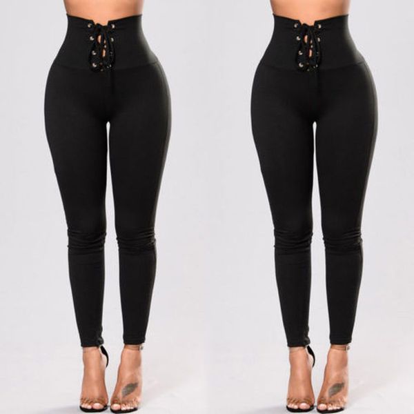 fashion women lady black high waist leggings casual pants skinny bandage pencil trousers stretch fitness kg-114
fashion women lady black high waist leggings casual pants skinny bandage pencil trousers stretch fitness kg-114