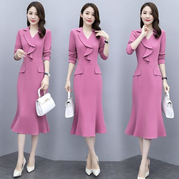 spring autumn dresswomen's long sleeve2020 new style famous lady's temperament shows thingoddess spring dress and self-cultivation, Black;gray
spring autumn dresswomen's long sleeve2020 new style famous lady's temperament shows thingoddess spring dress and self-cultivation, Black;gray