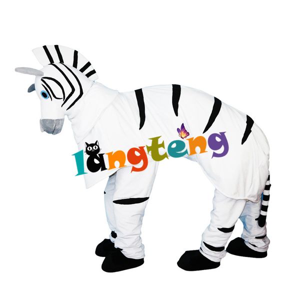 mascot costumes824 double white zebra mascot costume cartoon, Red;yellow 
mascot costumes824 double white zebra mascot costume cartoon, Red;yellow