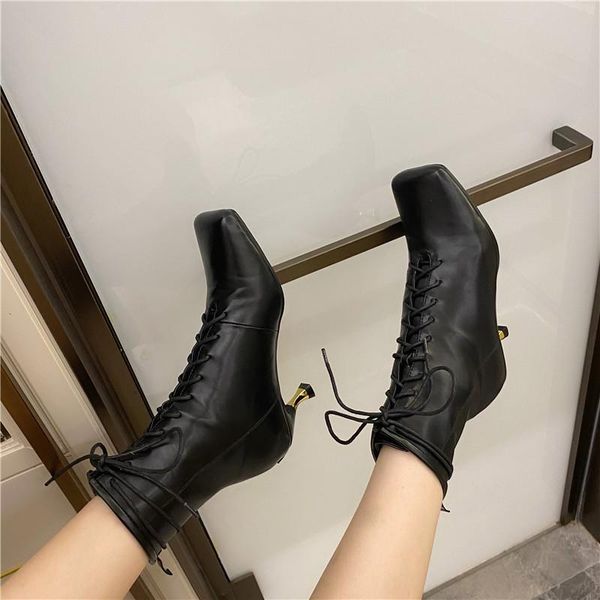boots black high heels lace up ankle for women square toe heel fall womens short female shoes vrouwen laarzen
boots black high heels lace up ankle for women square toe heel fall womens short female shoes vrouwen laarzen