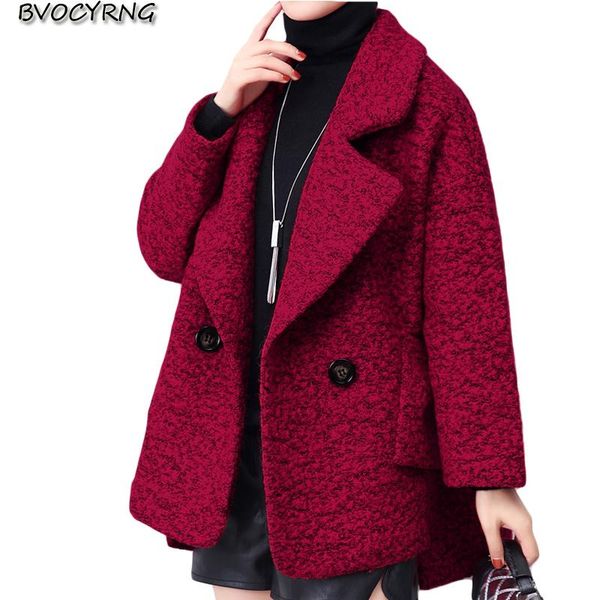 short woolen coat female spring autumn korean loose cloak wool parka 2020 new large size thick woolen jacket elegant women, Black
short woolen coat female spring autumn korean loose cloak wool parka 2020 new large size thick woolen jacket elegant women, Black