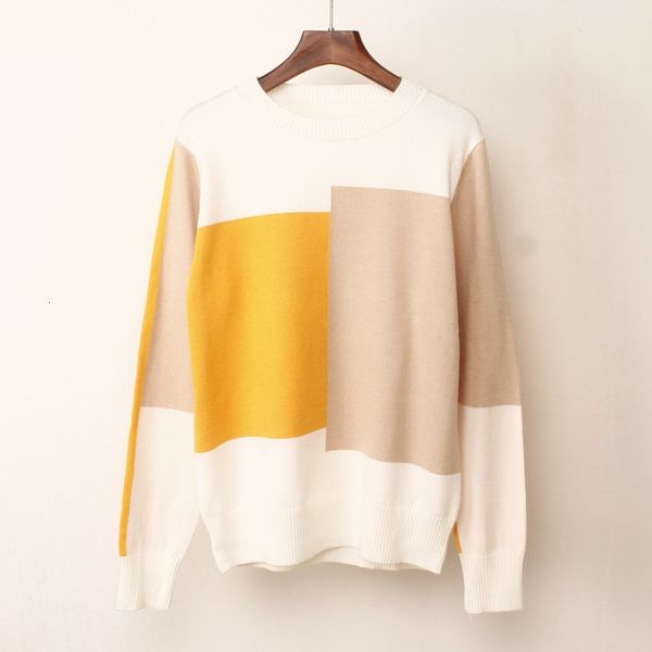 2021 new multicolor autumn winter women o-neck knitted jumper loose casual warm femme sweater vbrn, White;black
2021 new multicolor autumn winter women o-neck knitted jumper loose casual warm femme sweater vbrn, White;black