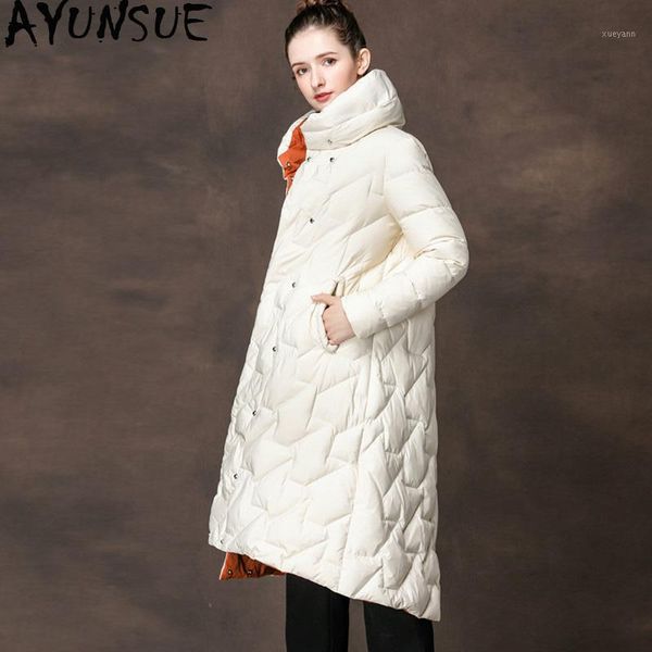 ayunsue women's down jacket 90% long coat autumn winter white duck down jacket women 2019 chamarras de mujer ymy18036 kj29391, Black
ayunsue women's down jacket 90% long coat autumn winter white duck down jacket women 2019 chamarras de mujer ymy18036 kj29391, Black