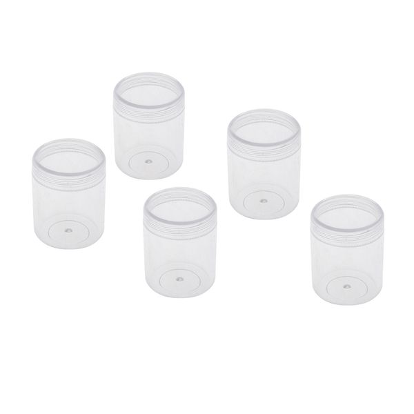 5 pieces transparent plastic storage organizer container bottles case jars for beads, rings, jewelry findings, nair art accessories, crafts, White
5 pieces transparent plastic storage organizer container bottles case jars for beads, rings, jewelry findings, nair art accessories, crafts, White
