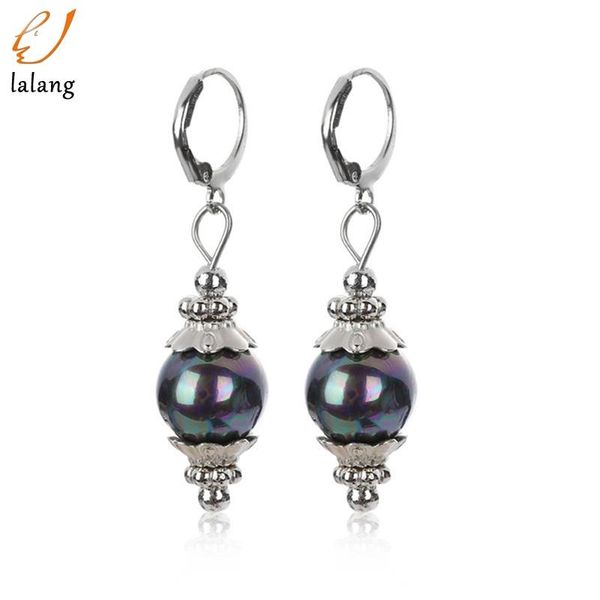 colorful handmade shell pearl round beads hook earring european american fashion dangle earrings, Silver
colorful handmade shell pearl round beads hook earring european american fashion dangle earrings, Silver