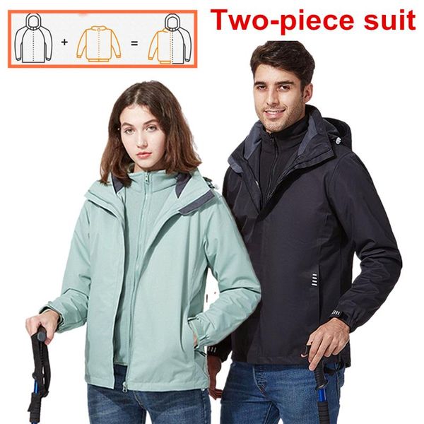 two-piece suit men women outdoor jackets waterproof windproof camping hiking climbing trekking coat fishing sports windbreaker 
two-piece suit men women outdoor jackets waterproof windproof camping hiking climbing trekking coat fishing sports windbreaker
