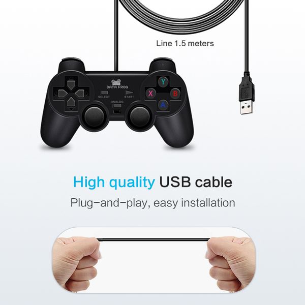 data frog wired usb game controller for pc computer lapjoystick gamepad with vibration for winxp/win7 8 10 gamepads
data frog wired usb game controller for pc computer lapjoystick gamepad with vibration for winxp/win7 8 10 gamepads