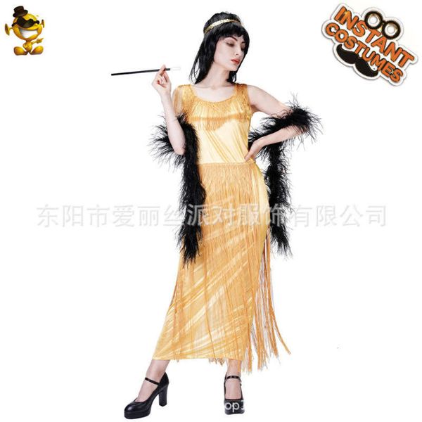 women's hippie carnival tassel stage party preferred dress cosplay, Black;gray
women's hippie carnival tassel stage party preferred dress cosplay, Black;gray