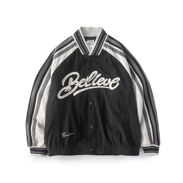 2021 spring new american street fashion brand stitching loose retro patch embroidery letters men and women baseball jackets fmr2, Black;brown
2021 spring new american street fashion brand stitching loose retro patch embroidery letters men and women baseball jackets fmr2, Black;brown