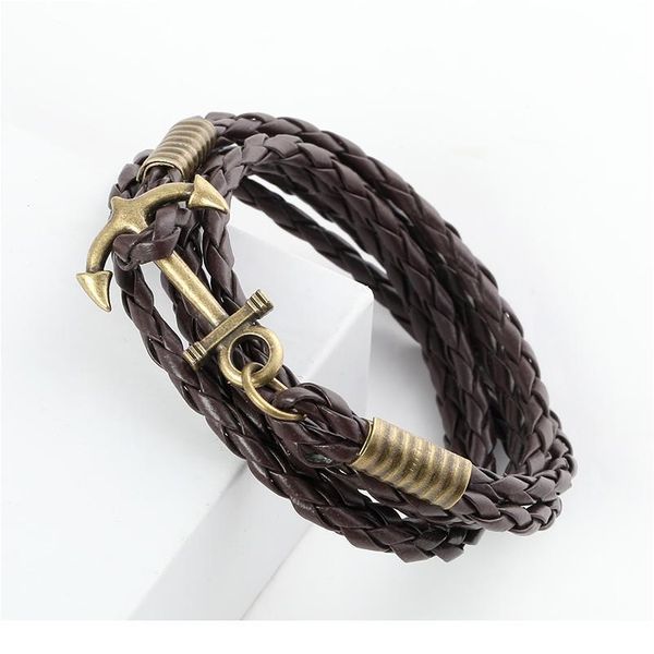 fashion black anchor bracelet men's charm survival rope chain leather friendship bracelet men and women jlloft
fashion black anchor bracelet men's charm survival rope chain leather friendship bracelet men and women jlloft