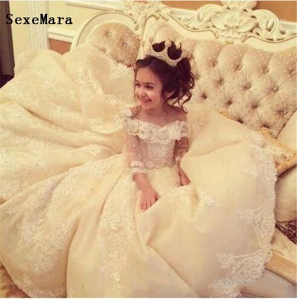 girl's dresses flower girl for weddings train lace ball gown little girls pageant first communion dress ivory champagne1, Red;yellow
girl's dresses flower girl for weddings train lace ball gown little girls pageant first communion dress ivory champagne1, Red;yellow