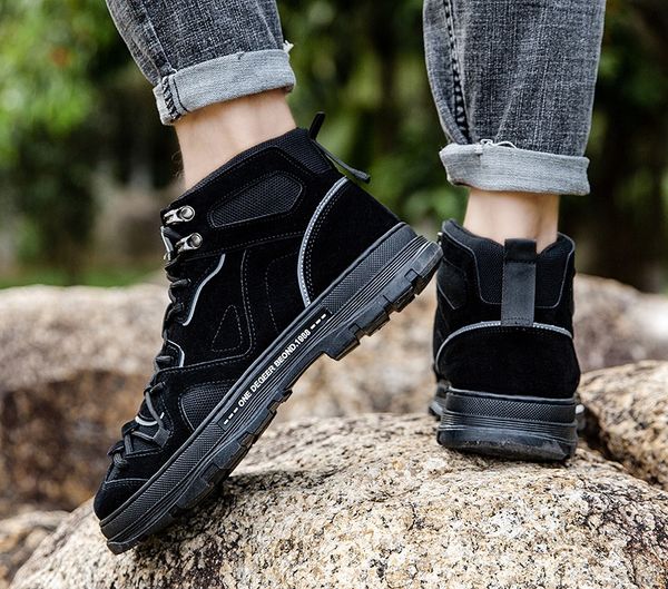 2021 men shoes fashion leisure shoes non slip rubber soft bottom ventilation high flat casual shoes four seasons sports sg705, Black
2021 men shoes fashion leisure shoes non slip rubber soft bottom ventilation high flat casual shoes four seasons sports sg705, Black