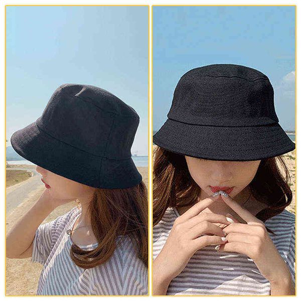 1pc female double faced fisherman's hats summer solid color sun bucket hats for women g220311, Blue;gray
1pc female double faced fisherman's hats summer solid color sun bucket hats for women g220311, Blue;gray