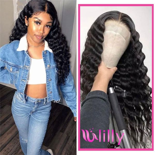 deep wave closure wig human hair peruvian wigs 150% lace front wig pre plucked bleached knots wigs remy 4x4 lace 28 30 inch, Black;brown
deep wave closure wig human hair peruvian wigs 150% lace front wig pre plucked bleached knots wigs remy 4x4 lace 28 30 inch, Black;brown