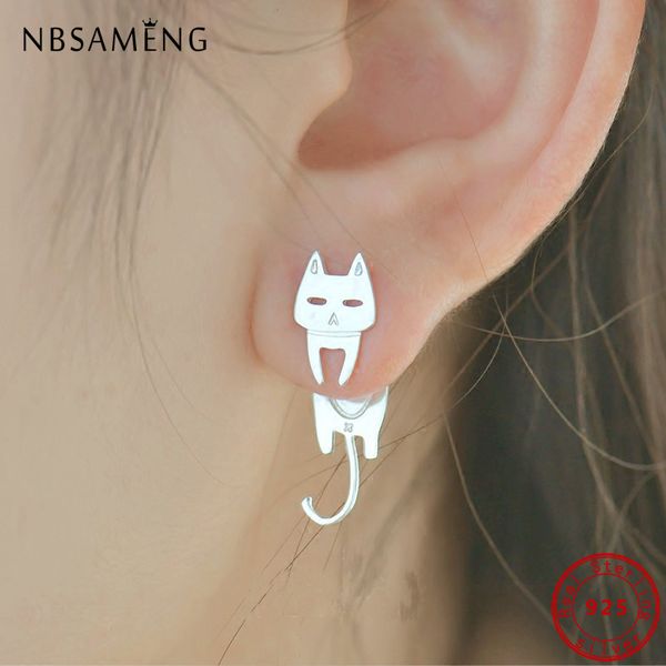 2pcs fashion asymmetry 925 sterling silver animal fish cat stud earrings for women personality jewelry gifts, Black
2pcs fashion asymmetry 925 sterling silver animal fish cat stud earrings for women personality jewelry gifts, Black