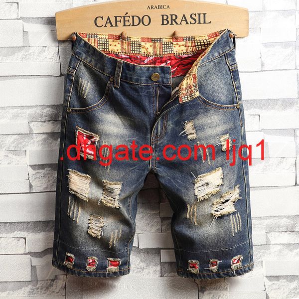 denim shorts men's spring new thin men's straight slim hole 5 / pants stretch jeans men's, Blue
denim shorts men's spring new thin men's straight slim hole 5 / pants stretch jeans men's, Blue
