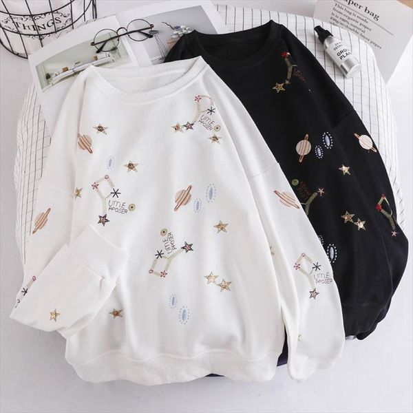 2020 cartoon constellation star printed women students hoodies sweatshirt long sleeve polerones mujer black white thinpullovers
2020 cartoon constellation star printed women students hoodies sweatshirt long sleeve polerones mujer black white thinpullovers
