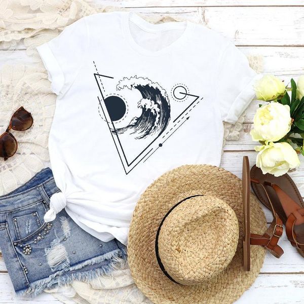women graphic beach wave holiday tumblr printed lady 90s fashion tees print t shirt clothing female shirt womens t-shirt, White
women graphic beach wave holiday tumblr printed lady 90s fashion tees print t shirt clothing female shirt womens t-shirt, White