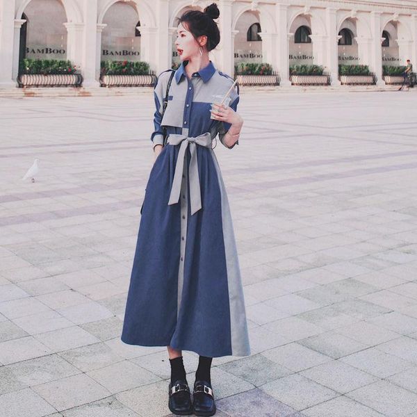 casual dresses french platycodon long sleeve shirt dress women's spring and autumn style ladies' waist closing skirt, Black;gray
casual dresses french platycodon long sleeve shirt dress women's spring and autumn style ladies' waist closing skirt, Black;gray