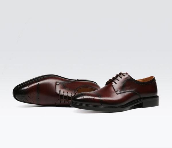 carved brogue shoes men lace up genuine leather handmade wedding flats derby shoes party smart casual height increasing brogues, Black
carved brogue shoes men lace up genuine leather handmade wedding flats derby shoes party smart casual height increasing brogues, Black