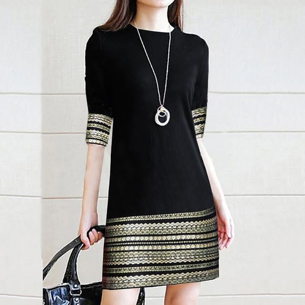 fashion women's casual vintage elegant splice middle sleeve easy mini dress elegant robe femme robe longue femme robe vintage, Black;gray
fashion women's casual vintage elegant splice middle sleeve easy mini dress elegant robe femme robe longue femme robe vintage, Black;gray