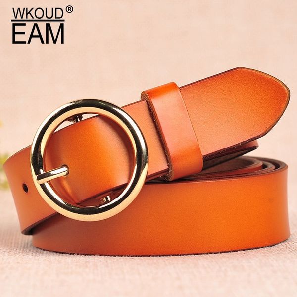 wkoud eam 2020 new metal round pin buckle genuine leather belt for women fashion vintage waistband trendy corset belt lady pf207 t200427, Black;brown
wkoud eam 2020 new metal round pin buckle genuine leather belt for women fashion vintage waistband trendy corset belt lady pf207 t200427, Black;brown