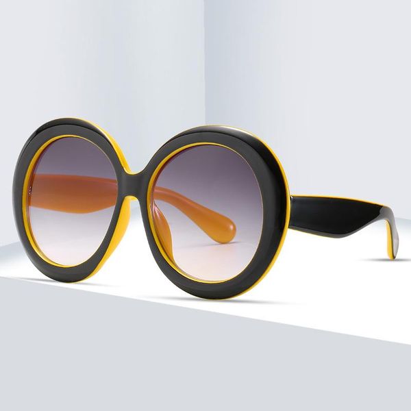 round sunglasses women oversize fashion sun glasses for woman 2021 europe new uv400 trendy shade eyewear travel zonnebril dames, White;black
round sunglasses women oversize fashion sun glasses for woman 2021 europe new uv400 trendy shade eyewear travel zonnebril dames, White;black