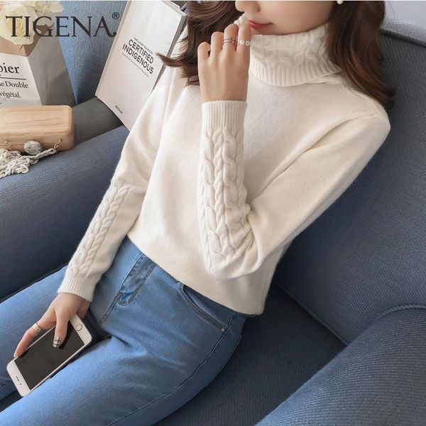 tigena 2019 winter turtleneck sweater women thick warm knitted sweaters and pullovers female jumper for ladies white pink green1, White;black
tigena 2019 winter turtleneck sweater women thick warm knitted sweaters and pullovers female jumper for ladies white pink green1, White;black