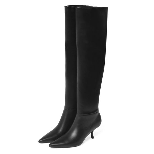 2021 genuine leather knee, concise female boots to high heels, party shoes, long boots. mgu6, Black
2021 genuine leather knee, concise female boots to high heels, party shoes, long boots. mgu6, Black