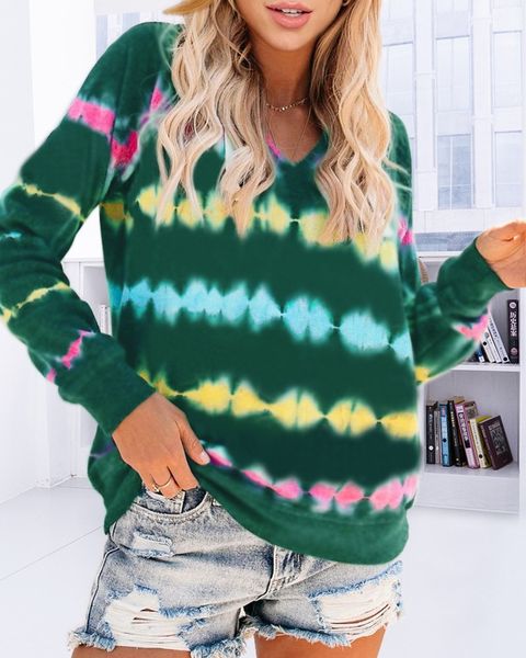 2020 осень европейских и американских hot tie-окрашенная heartbeat printed hood top casual сыпучие женская одежда блуза, Black
2020 осень европейских и американских hot tie-окрашенная heartbeat printed hood top casual сыпучие женская одежда блуза, Black
