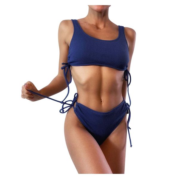 sagace women's lace set push-up beachwear padded swimwear ladies lace-up solid color split bikini, White;black
sagace women's lace set push-up beachwear padded swimwear ladies lace-up solid color split bikini, White;black