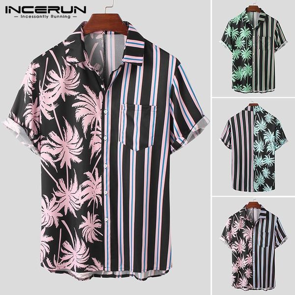 loose pocket hawaiian beach chemise streetwear incerun men striped printed shirts summer short sleeve lapel patchwork camisa 3xl, White;black
loose pocket hawaiian beach chemise streetwear incerun men striped printed shirts summer short sleeve lapel patchwork camisa 3xl, White;black