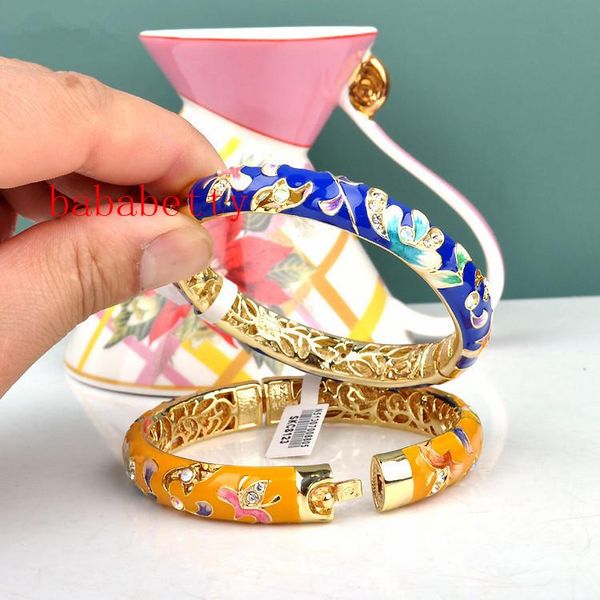 5 choice chinese cloisonne bracelet double colour crystal plating female fashion is round bangles, Black
5 choice chinese cloisonne bracelet double colour crystal plating female fashion is round bangles, Black