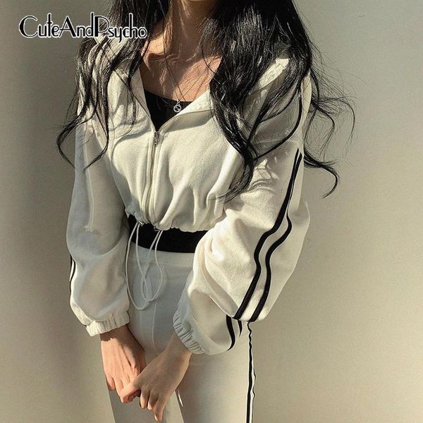 casual autumn hooded jackets women streetwear patchwork basic crop coats cotton korean fashion jacket sportswear cuteandpsycho, Black;brown
casual autumn hooded jackets women streetwear patchwork basic crop coats cotton korean fashion jacket sportswear cuteandpsycho, Black;brown
