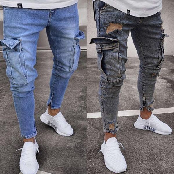 men's jeans lugentolo plus size stretch summer fashion pockets mid waist washed casual pencil pants, Blue
men's jeans lugentolo plus size stretch summer fashion pockets mid waist washed casual pencil pants, Blue