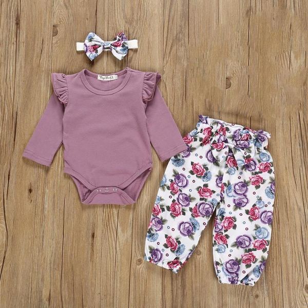 3pcs newborn infant baby girls clothes long sleeve ruffle bodysuit romper +pants headband floral print toddler girl clothing set, White
3pcs newborn infant baby girls clothes long sleeve ruffle bodysuit romper +pants headband floral print toddler girl clothing set, White