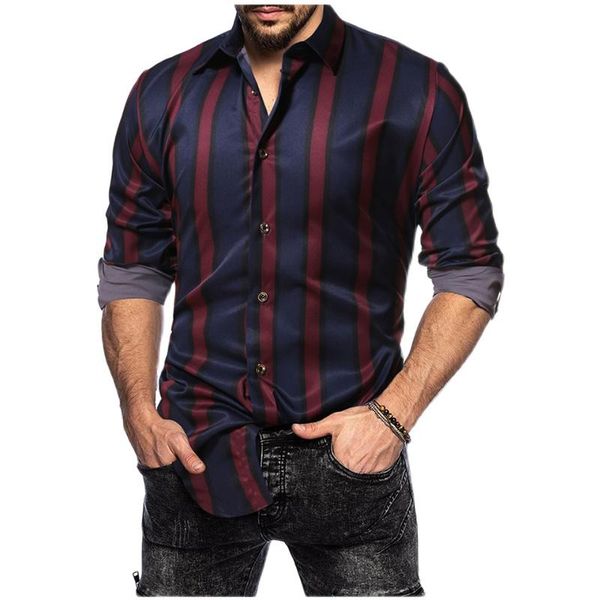 wide stripes vintage england british style dresses large sizes smooth casual oversize red green fashion shirts for mens 2021 new, White;black
wide stripes vintage england british style dresses large sizes smooth casual oversize red green fashion shirts for mens 2021 new, White;black