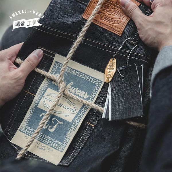 maden casual denim jeans men indigo selvage denim pants washed sanforized retr buckle jean cotton vintage mens clothing, Blue
maden casual denim jeans men indigo selvage denim pants washed sanforized retr buckle jean cotton vintage mens clothing, Blue