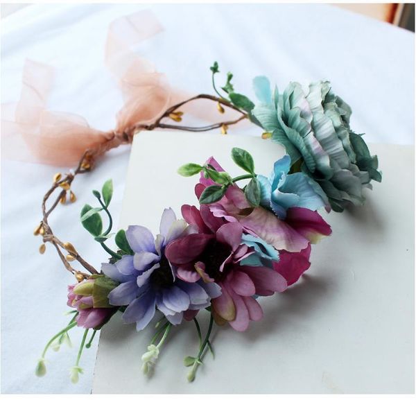 women wedding flower crown wreath festival girls party floral crown garlands with ribbon flower headband hair acc qylidd
women wedding flower crown wreath festival girls party floral crown garlands with ribbon flower headband hair acc qylidd